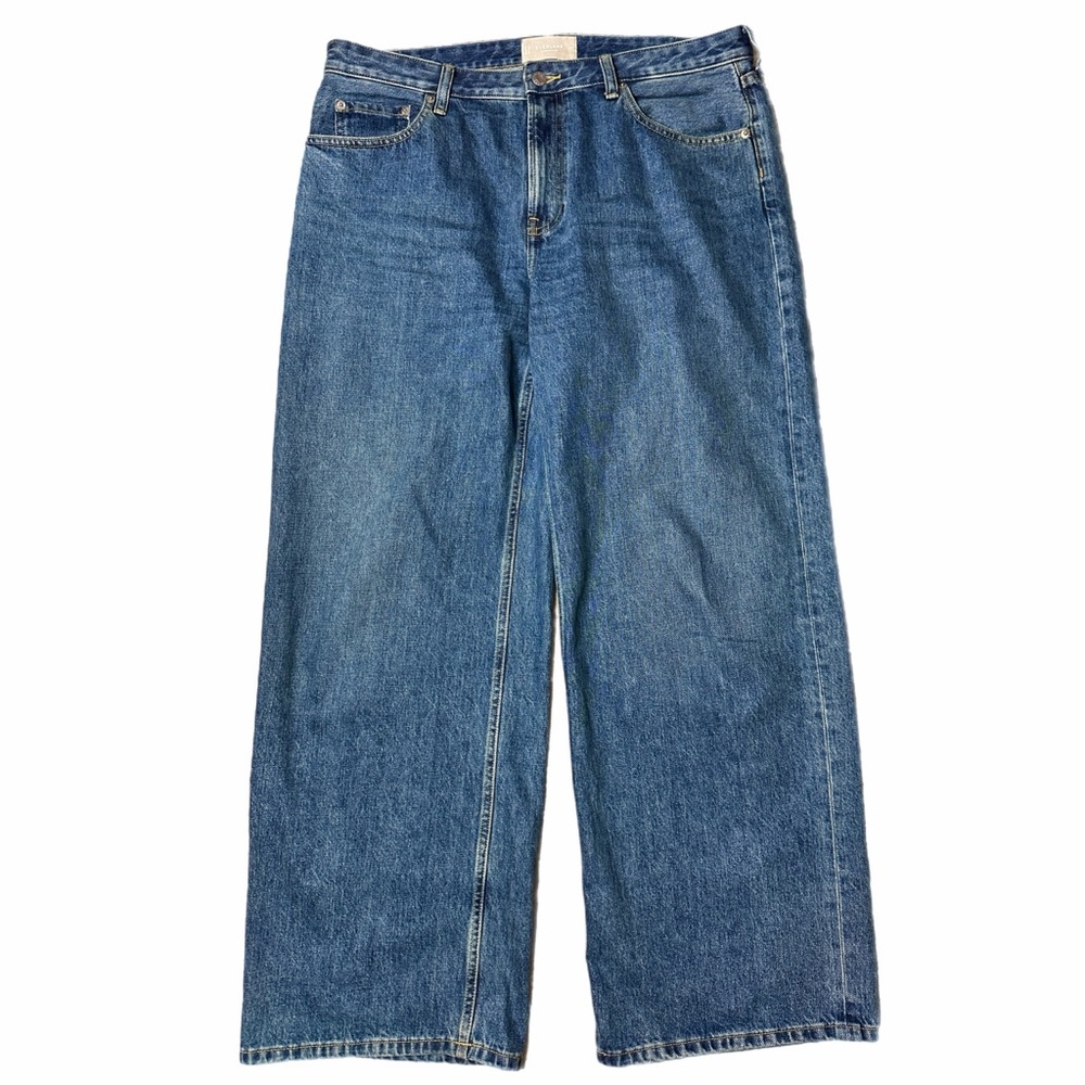 Everlane The Mid-Way Jean Wide Leg in Dark Indigo Size 32 R